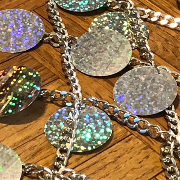 Sequin crop top rave festival harness mermaid - Picture 7 of 8